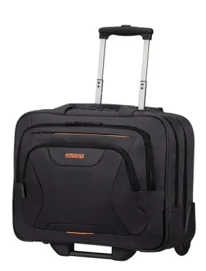 American Tourister At Work 15.6" Laptop Rolling Tote | Black/Orange