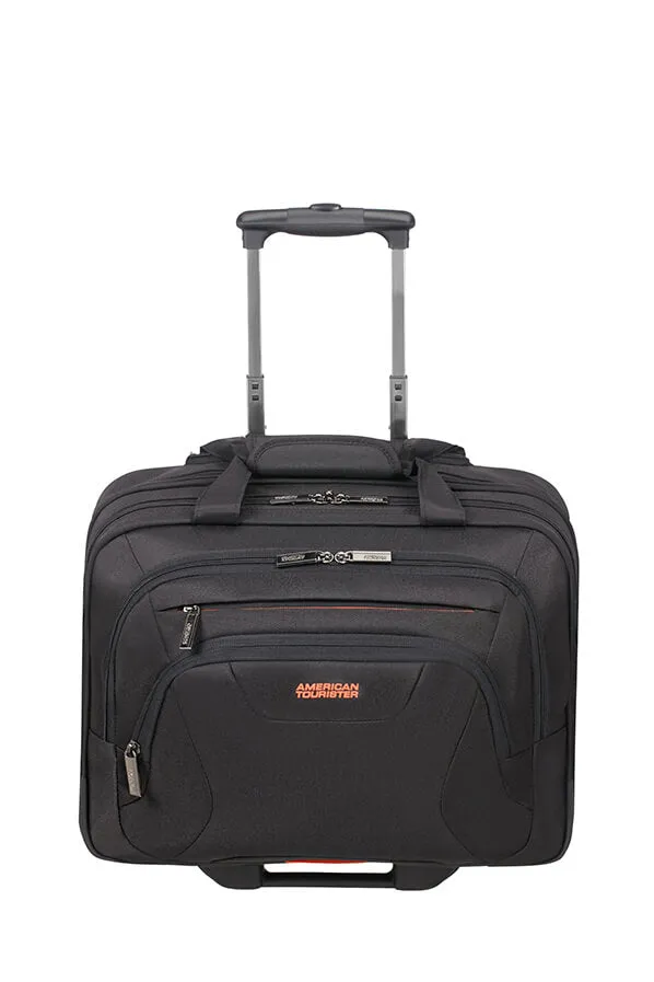 American Tourister At Work 15.6" Laptop Rolling Tote | Black/Orange