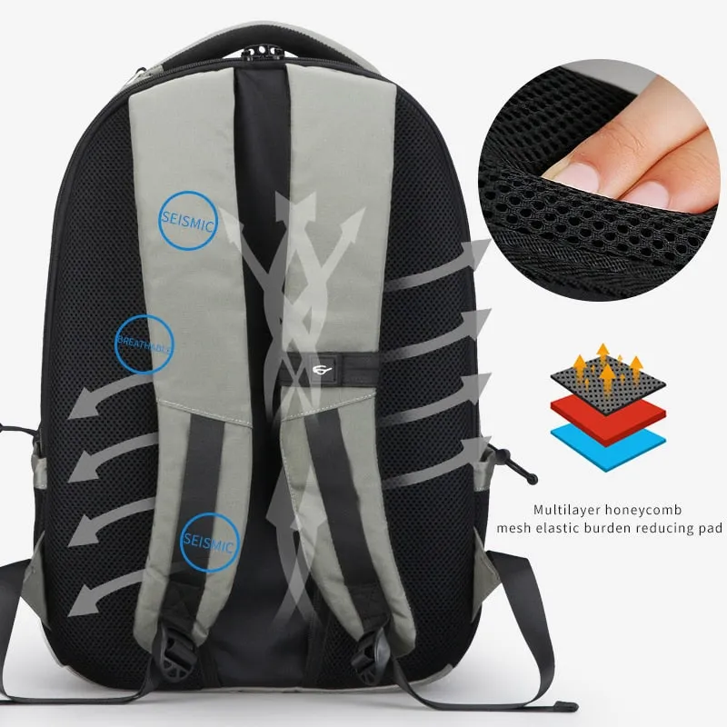 Backpack with Multiple Compartments USB Charging Port 15inch Laptop Backpacks