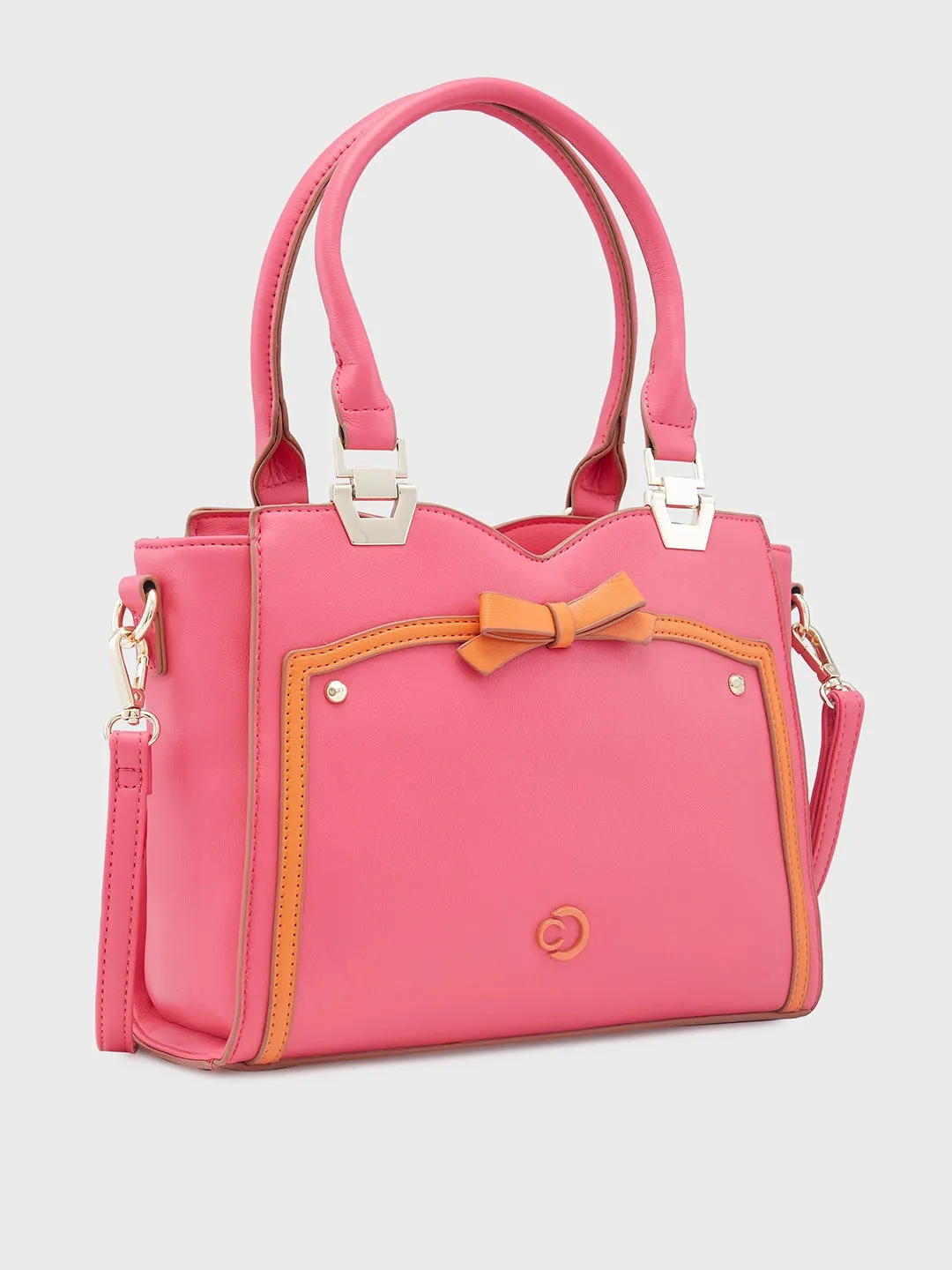 Caprese Amayra Satchel Medium Fuchsia