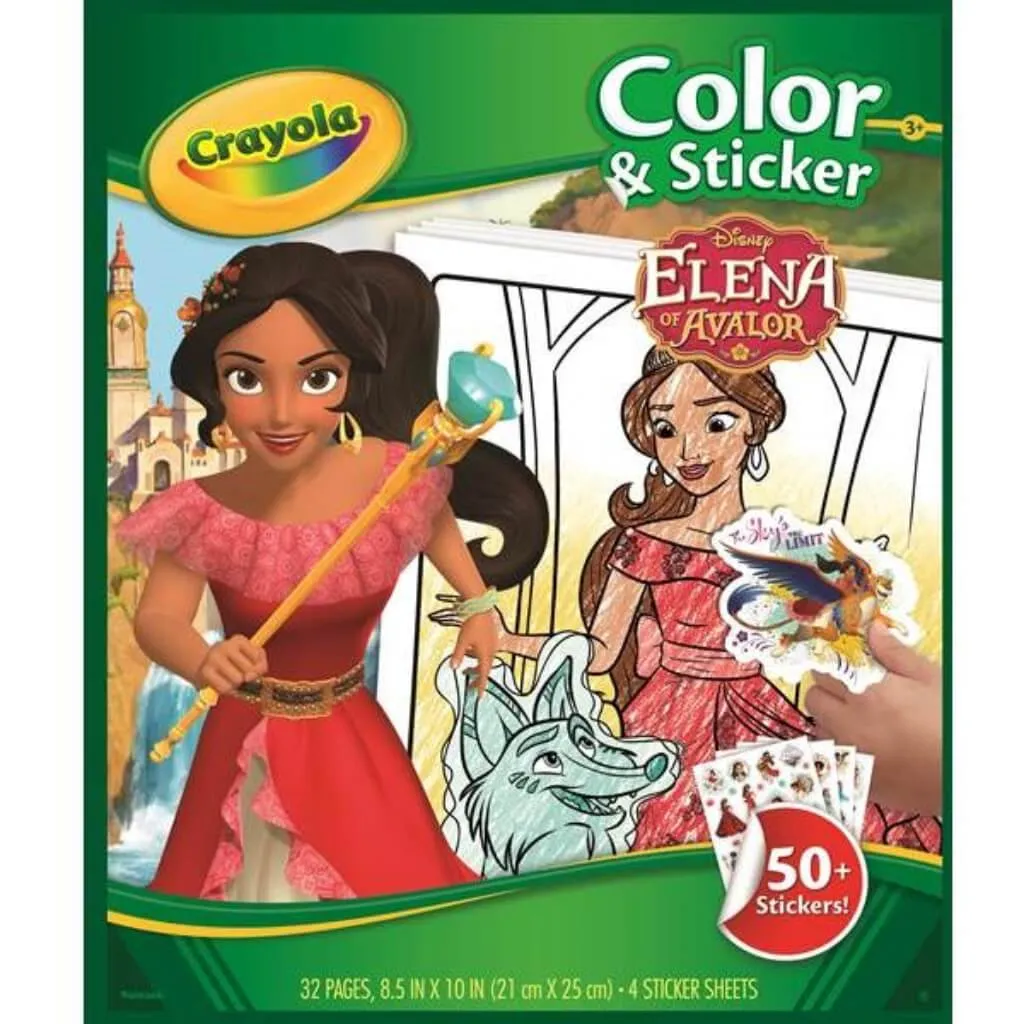 Disney Elena of Avalor Coloring Book Crayola Color & Sticker Book