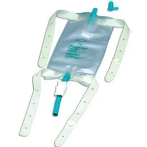 Dispoz-a-Bag Leg Bag with Rubber Cap Valve and Latex Straps, 32 oz.