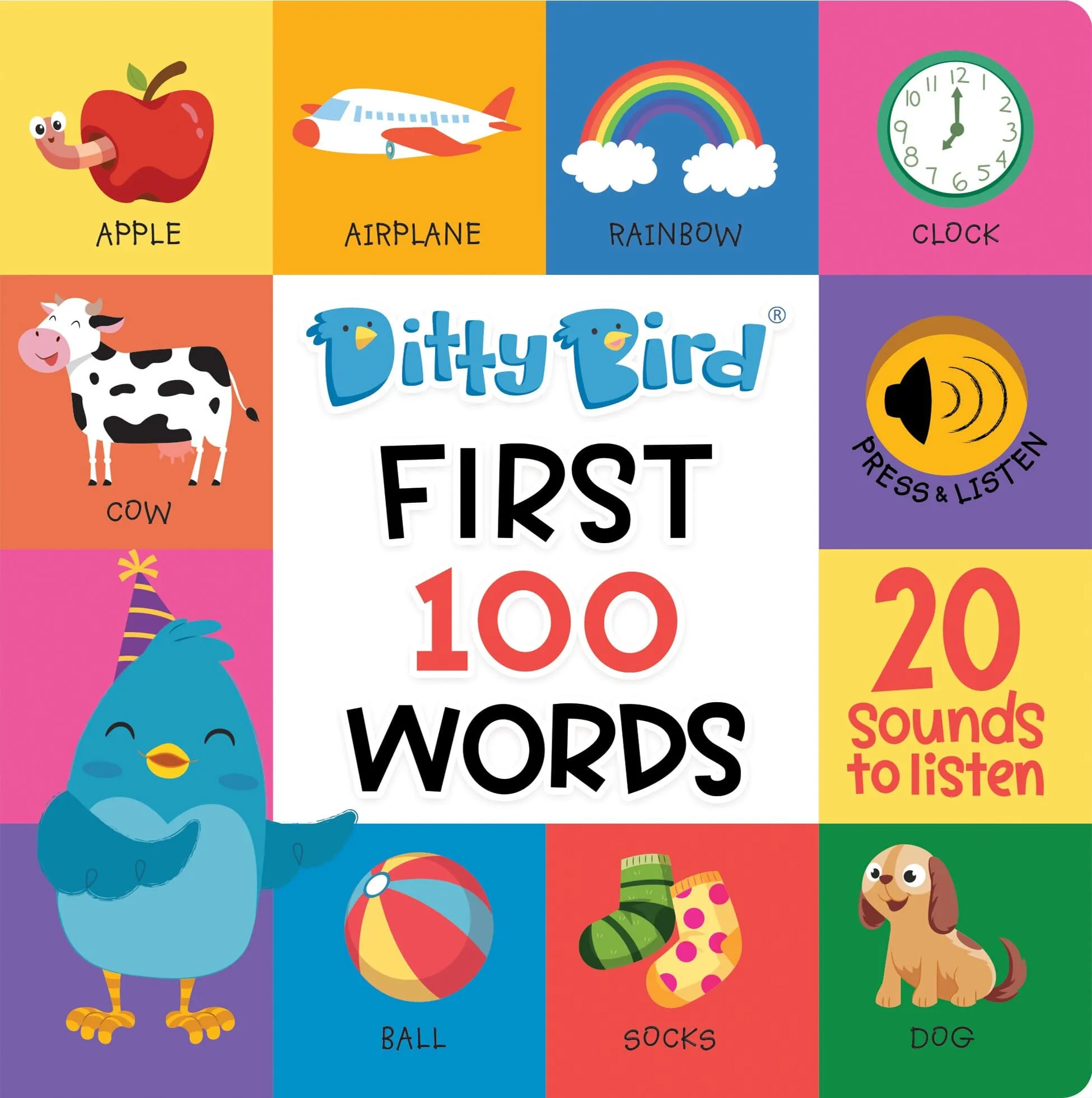 Ditty Bird First 100 Words Sound Board Book