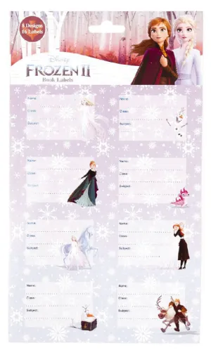 Frozen II Book Labels