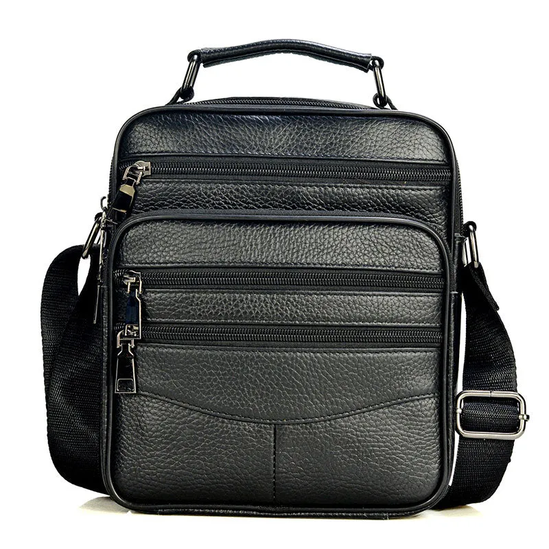 Genuine Leather Messenger Bags for Male