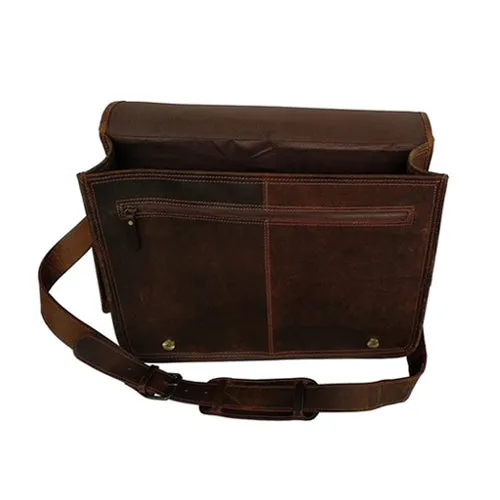 Grain Leather Messenger Bag