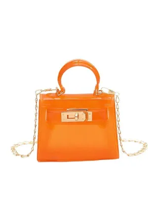 Handbags | Jelly Kelly Bag- Orange | Little Trendy