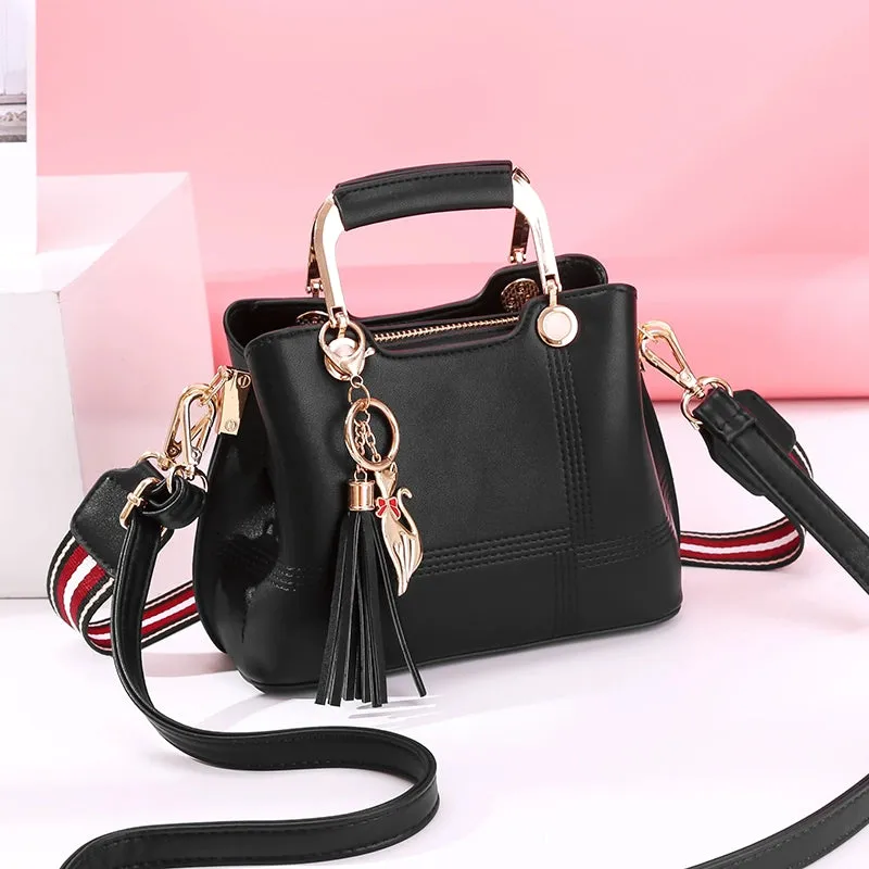 Handbags Women's 2023 Spring/Summer New Trendy Korean Style Fashion Wide Strap All-Matching Girlish Shoulder Minimalist Messenger Bag