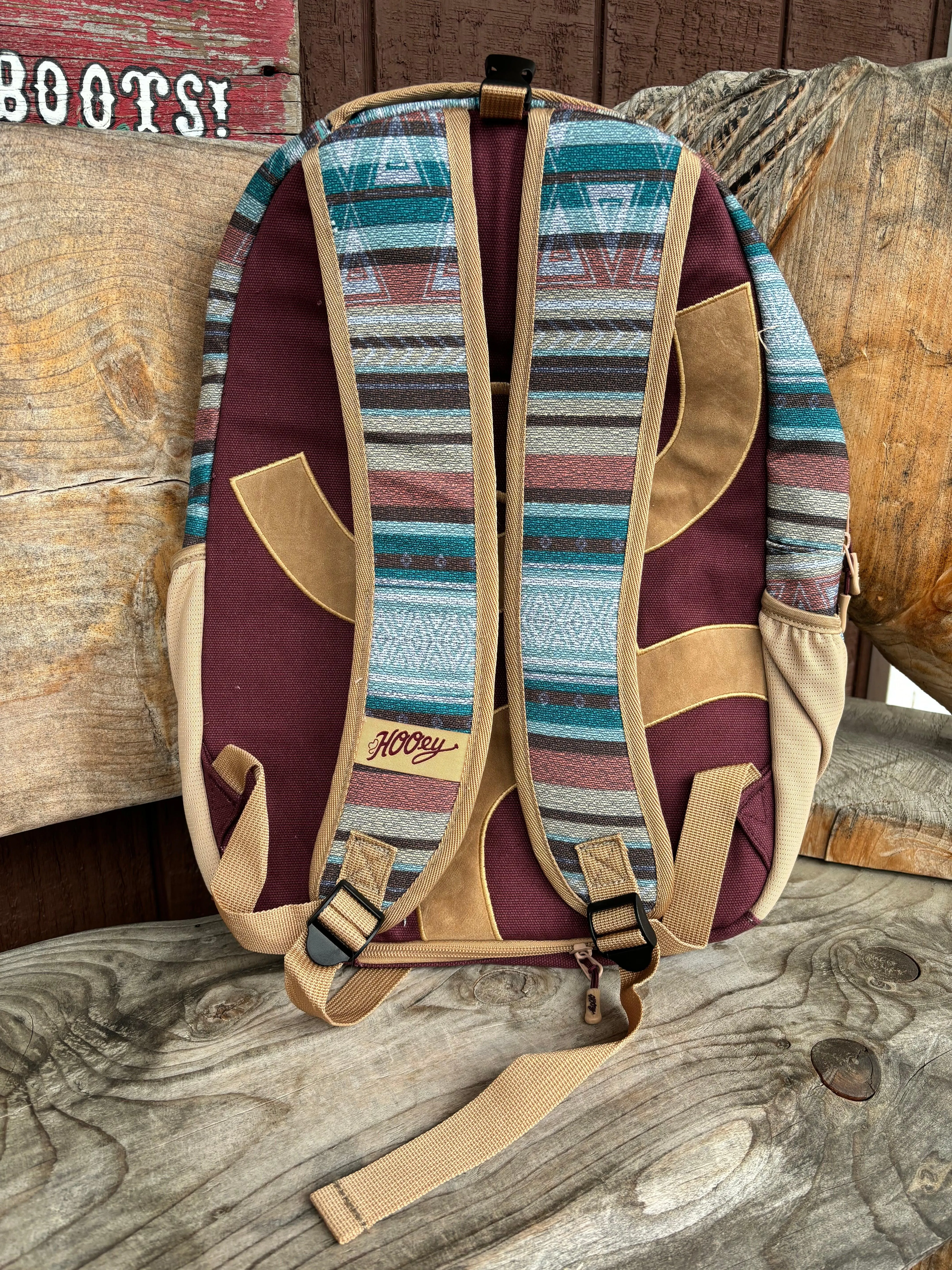 Hooey Recess Blue Southwestern Serape Print Backpack BP061SPBU