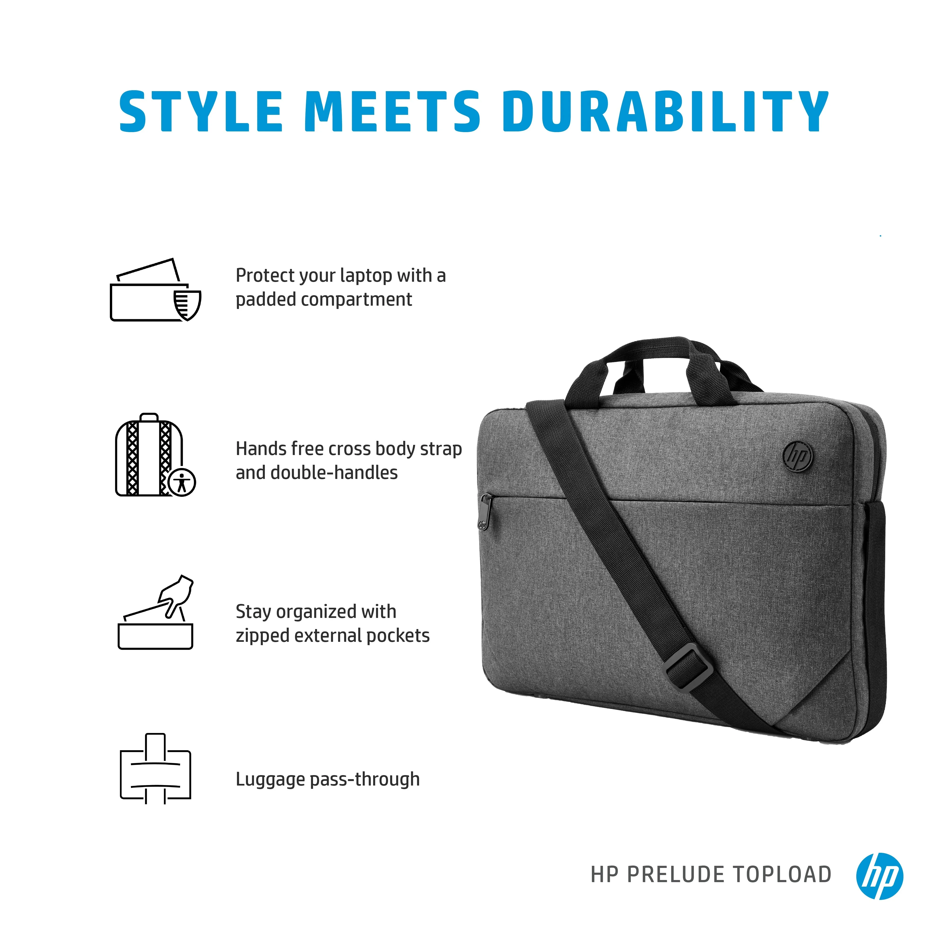 Hp Prelude Top Load Bis 39,6Cm 15.6" Notebooktasche Grau