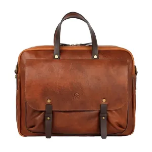 Lanark - Leather Briefcase Laptop Bag