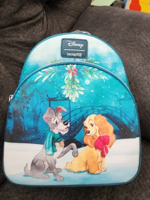 Loungefly Disney Lady and the Tramp Mistletoe Backpack