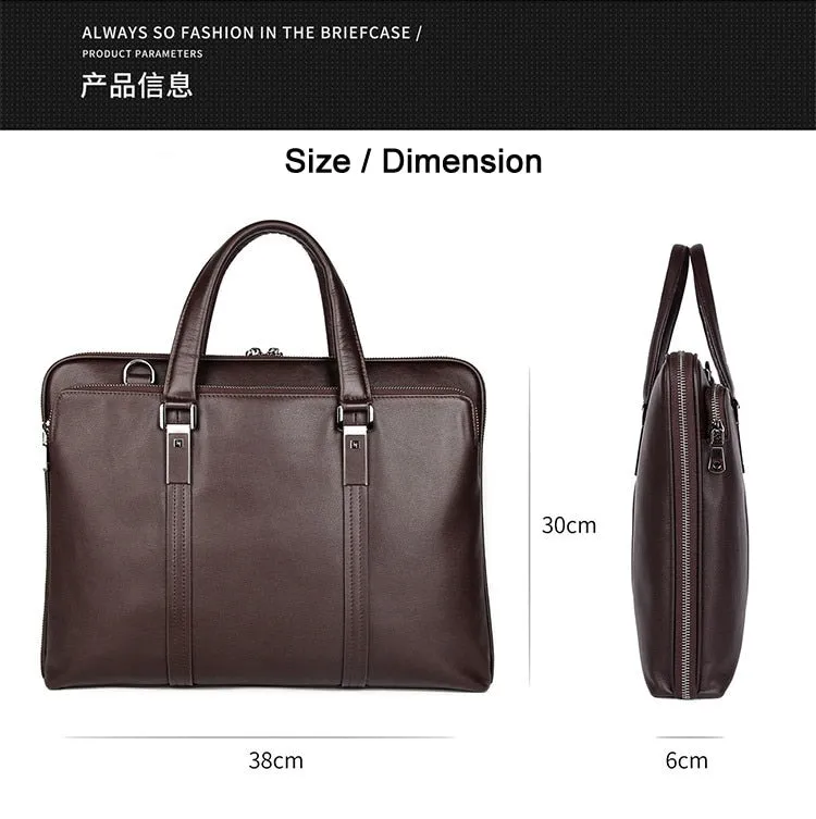 Luxury Genuine Leather Briefcase for Men