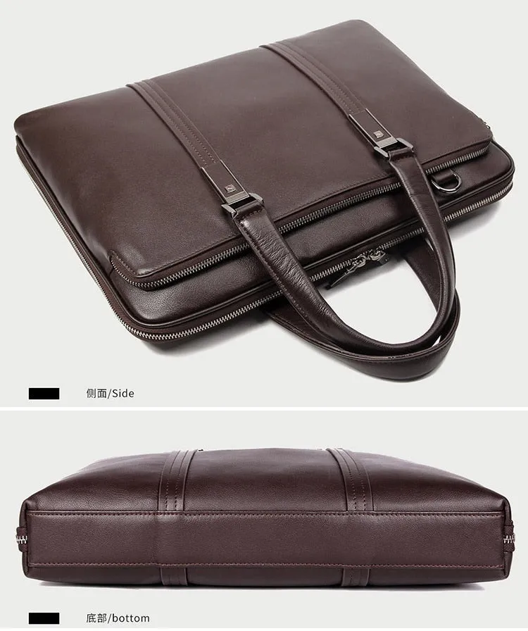 Luxury Genuine Leather Briefcase for Men