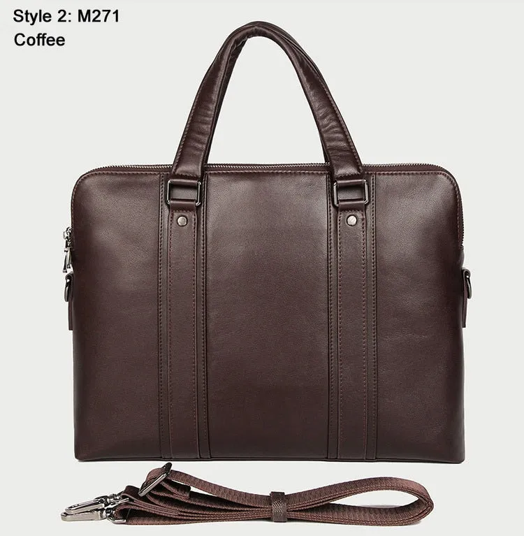 Luxury Genuine Leather Briefcase for Men