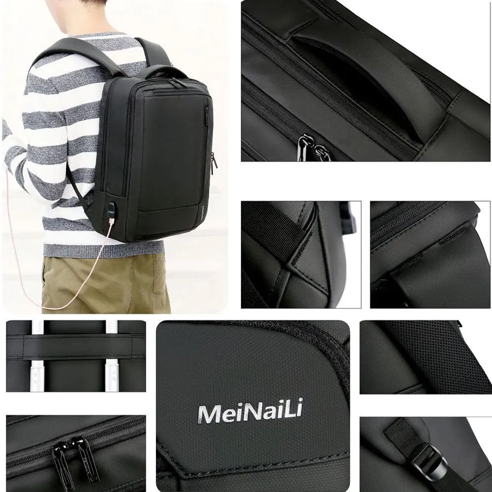 Meinaili 1805 15.6 Inch Laptop Backpack - Black