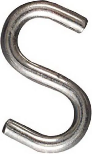 National N100-219 100-Pack Of 1" Stainless Steel Open S Hooks - Quantity of 2