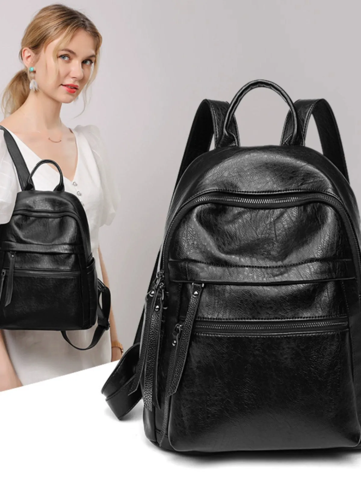 New Leather Soft Leather Bag Big Capacity for Women