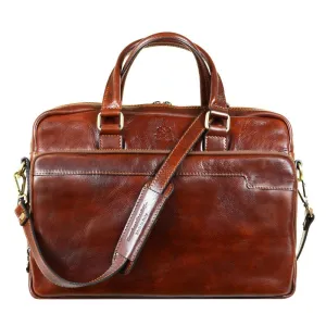 Orlando - Leather Briefcase Laptop Bag