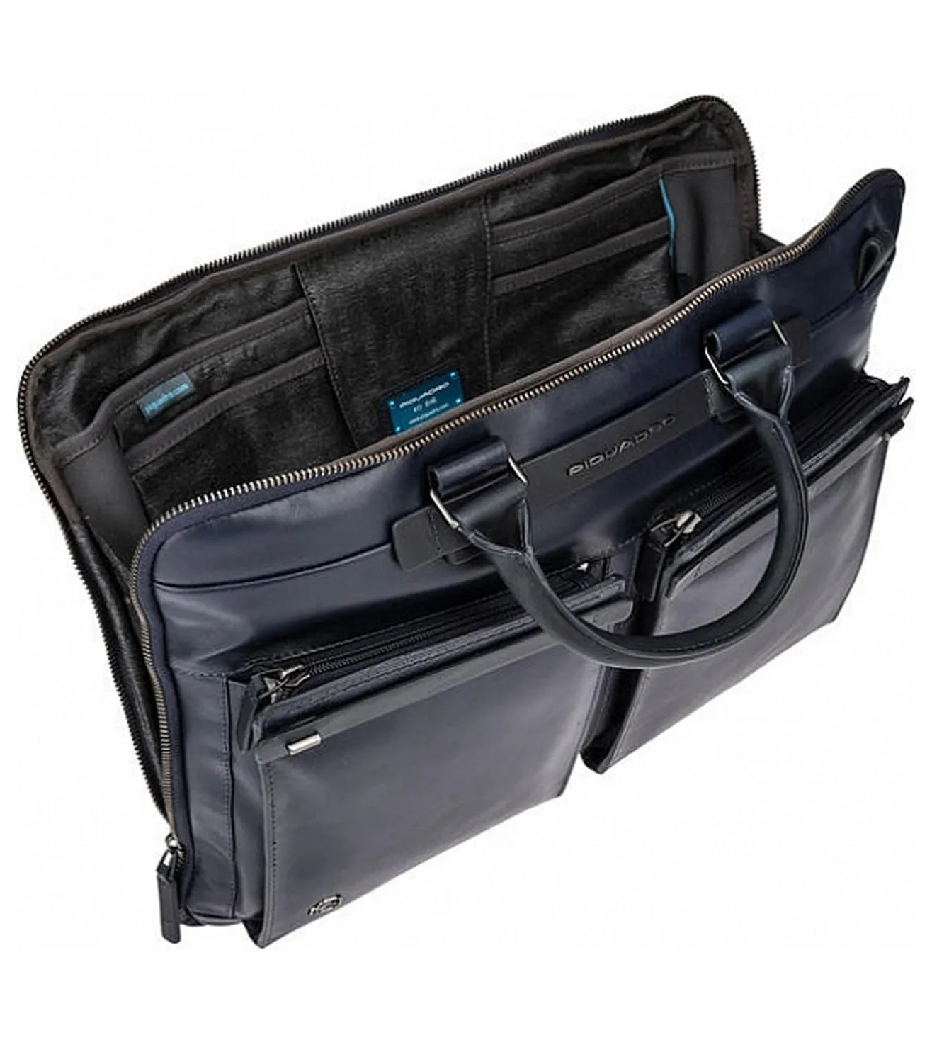 Piquadro Cube Unisex Blue Laptop Briefcase