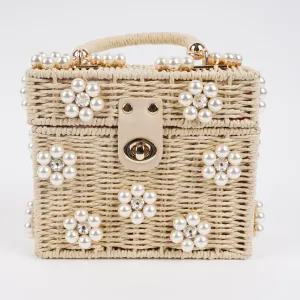 Pretty In Pearls Daisy Bag - Ivory