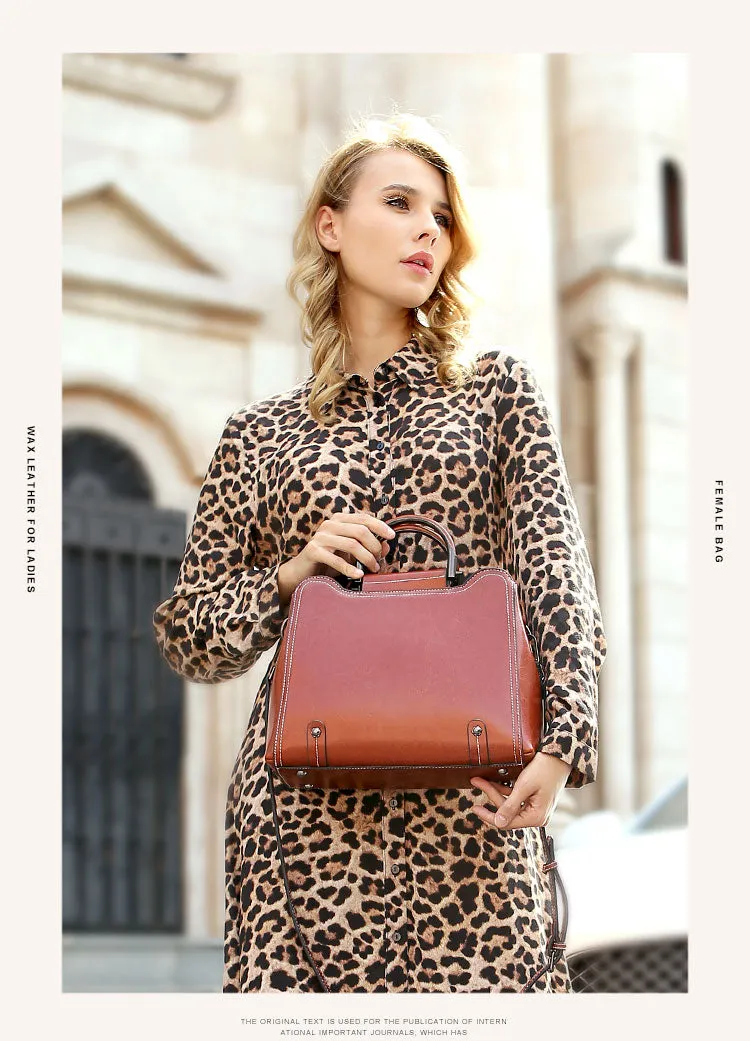 Sophisticated Structured Genuine Leather Women Shoulder Bags Trend Ladies Crossbody Bag Women's Handbag