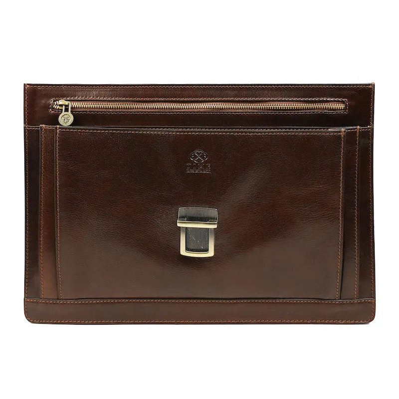 The Magus - Classic Design Leather Briefcase