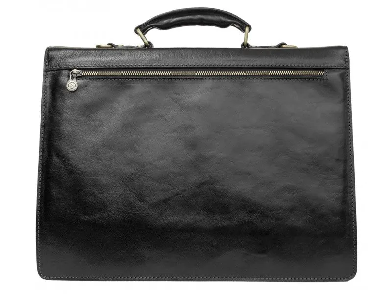 The Magus - Classic Design Leather Briefcase