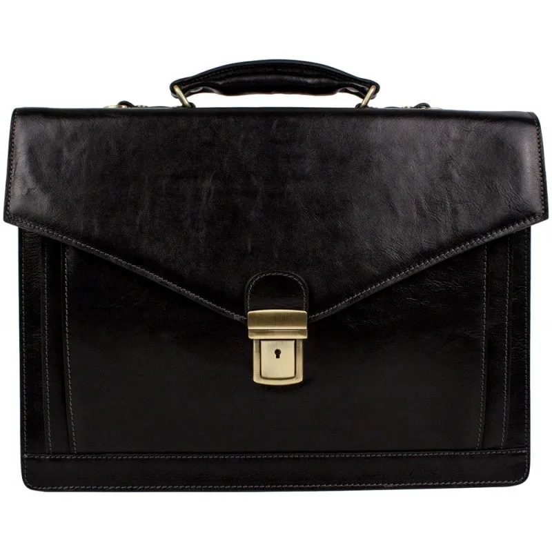 The Magus - Classic Design Leather Briefcase