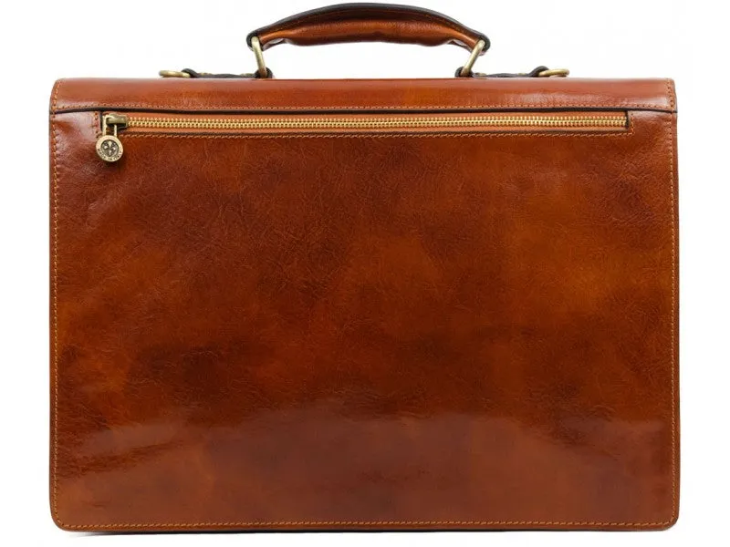 The Magus - Classic Design Leather Briefcase