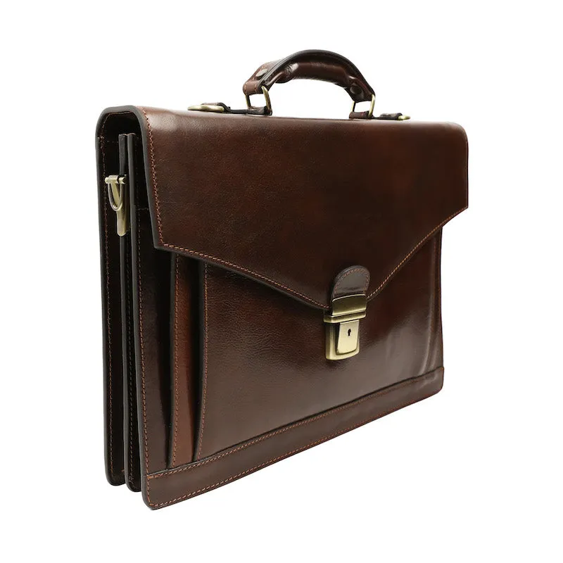 The Magus - Classic Design Leather Briefcase