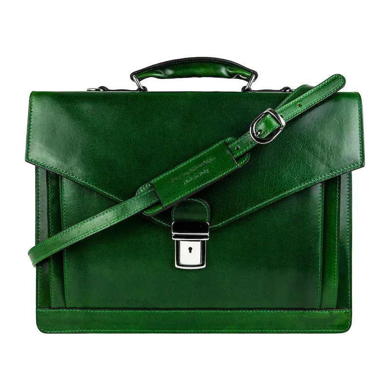 The Magus - Classic Design Leather Briefcase