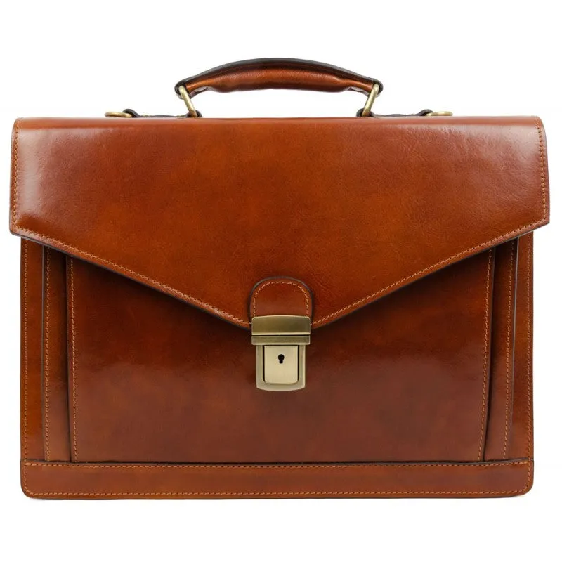 The Magus - Classic Design Leather Briefcase