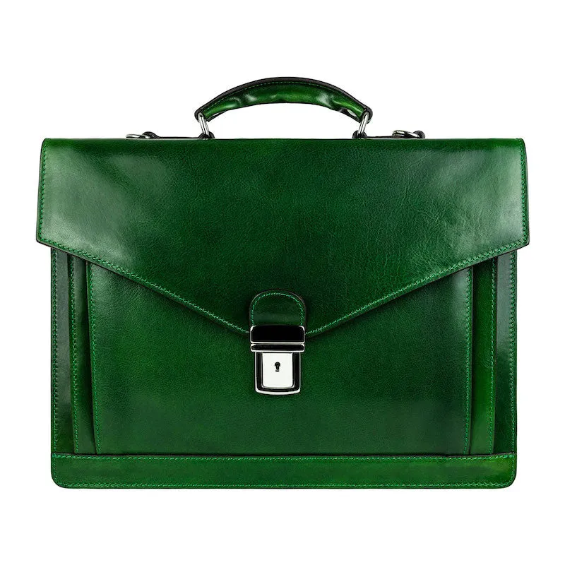 The Magus - Classic Design Leather Briefcase