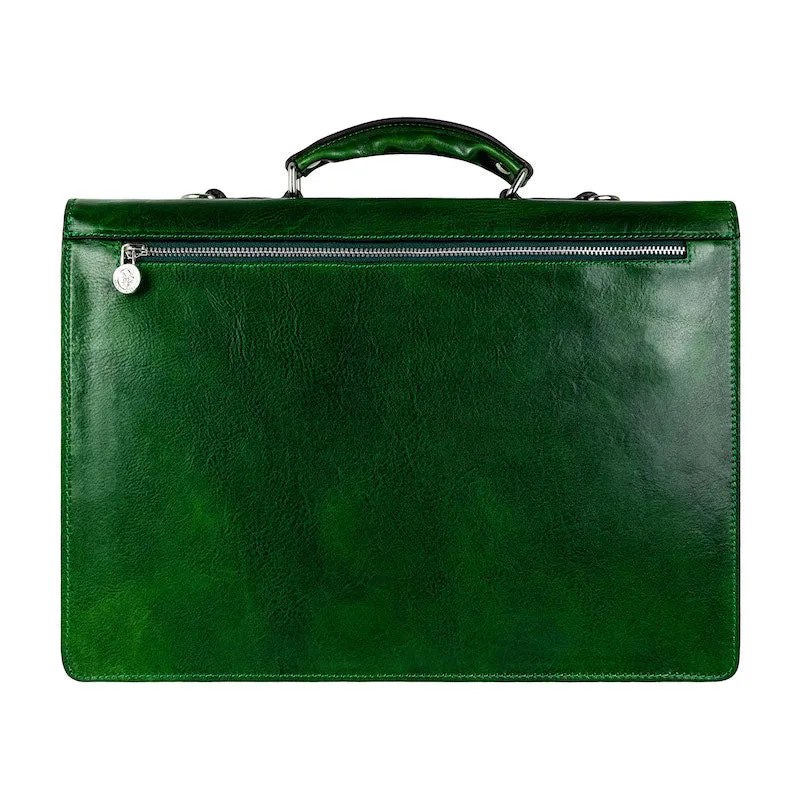 The Magus - Classic Design Leather Briefcase