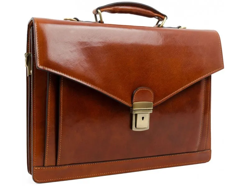 The Magus - Classic Design Leather Briefcase