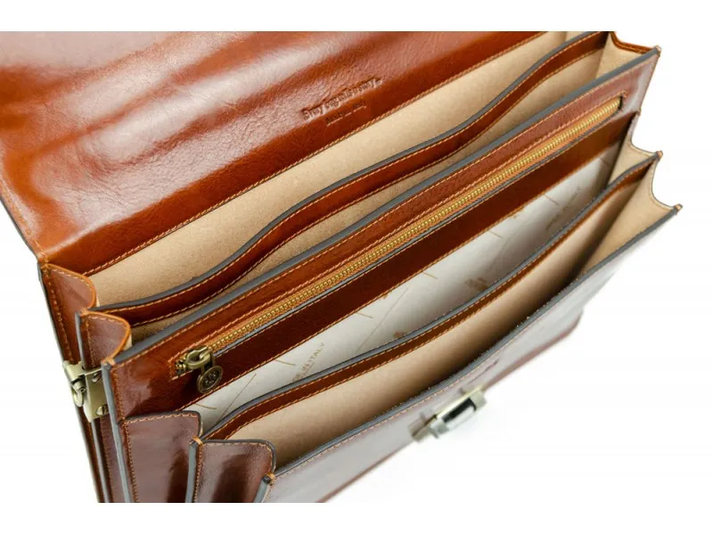 The Magus - Classic Design Leather Briefcase