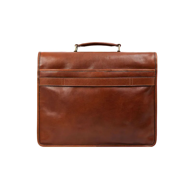 The Time Machine - Full Grain Leather Briefcase