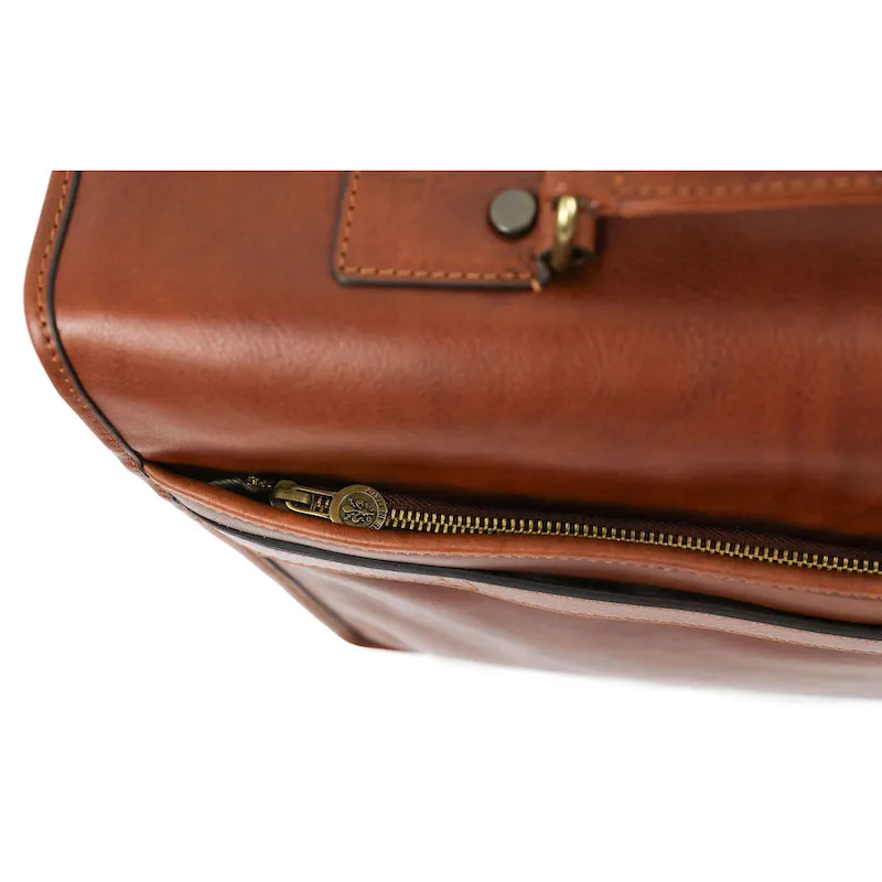 The Time Machine - Full Grain Leather Briefcase