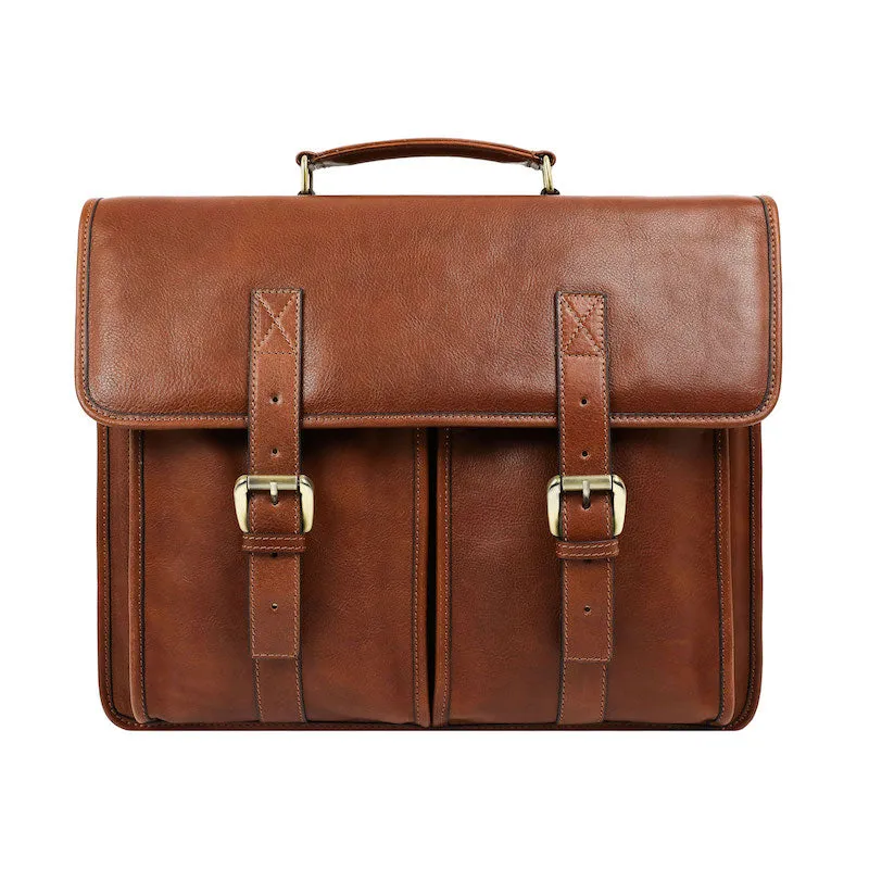 The Time Machine - Full Grain Leather Briefcase