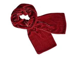 Velvet Scarf - Earth Red