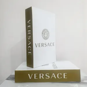 Versace Faux Decorative Designer Books | Home Decor