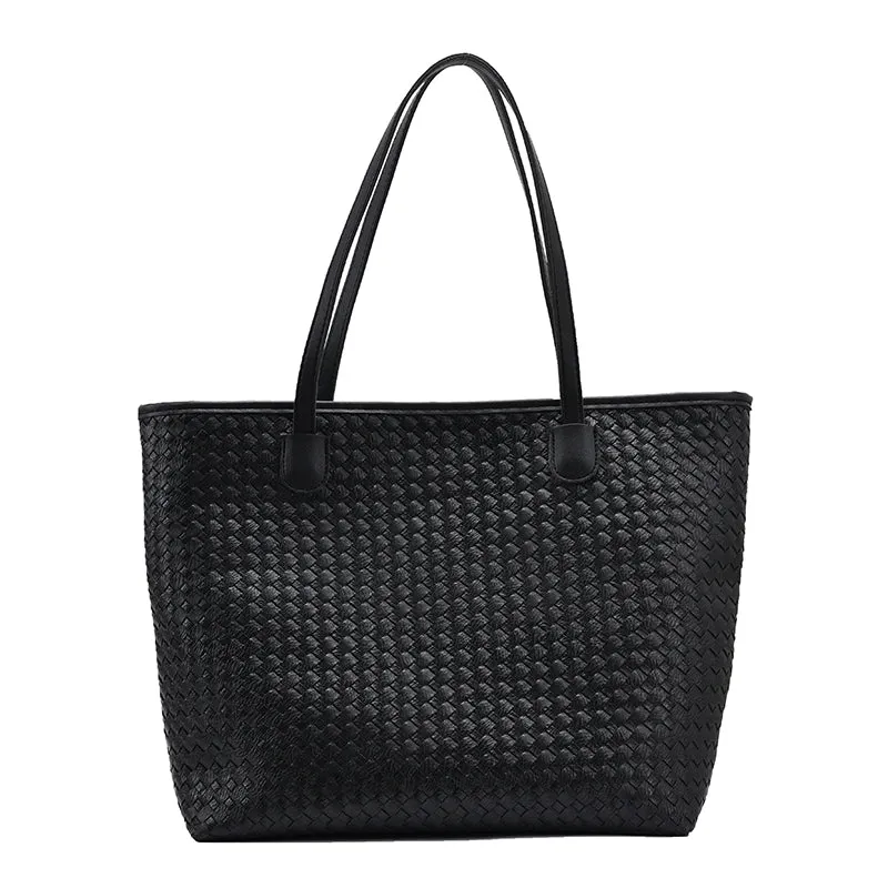 Women’s Braided Design Tote Shoulder Bag