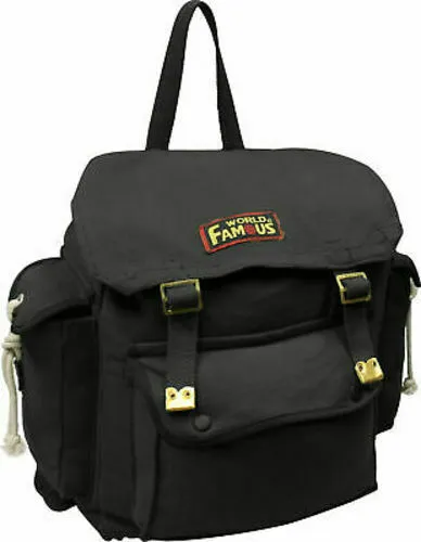 World Famous 23L Cotton Canvas Web Rucksacks with Pack Straps