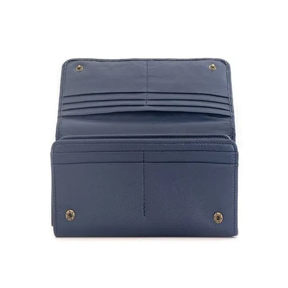 Zemp Claire 10 CC Wallet-Purse | Navy Blue