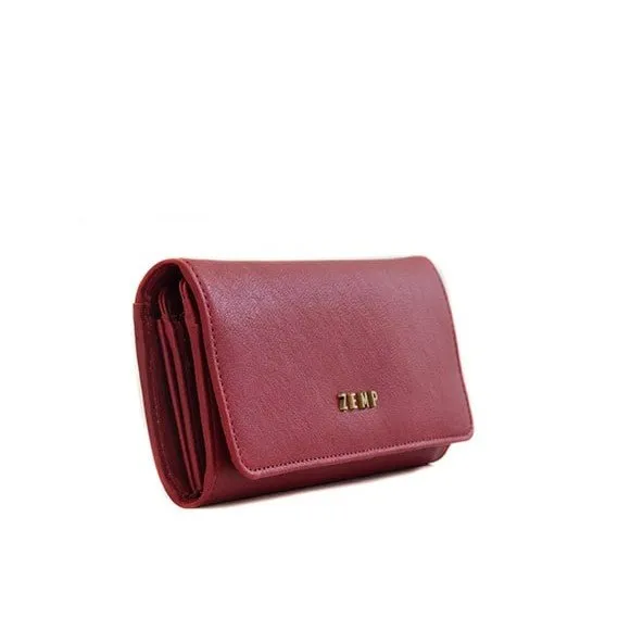 Zemp Claire 10 CC Wallet-Purse | Red